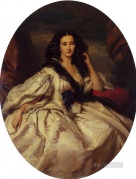  Madame Lienzo - Wienczyslawa Barczewska Madame de Jurjewicz retrato de la realeza Franz Xaver Winterhalter